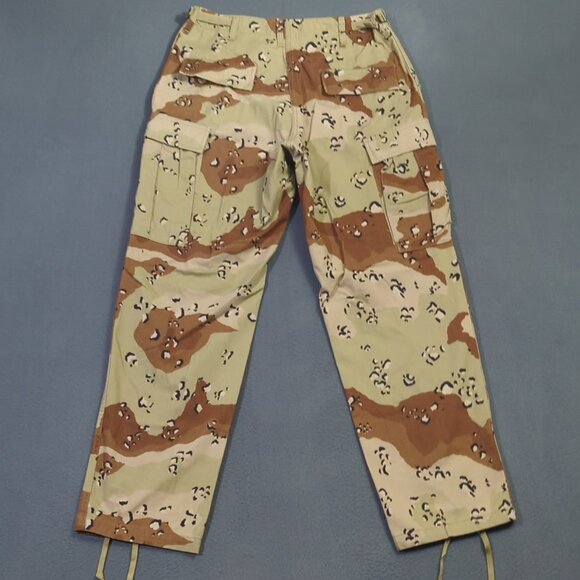 Vintage Military Pants Men's Medium Regular Chocolate Chip Desert Camo Cargo 90s - Picture 2 of 13
